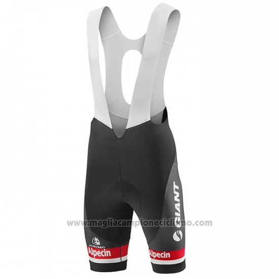 2016 Abbigliamento Ciclismo Giant Alpecin Bianco e Rosso Manica Corta e Salopette